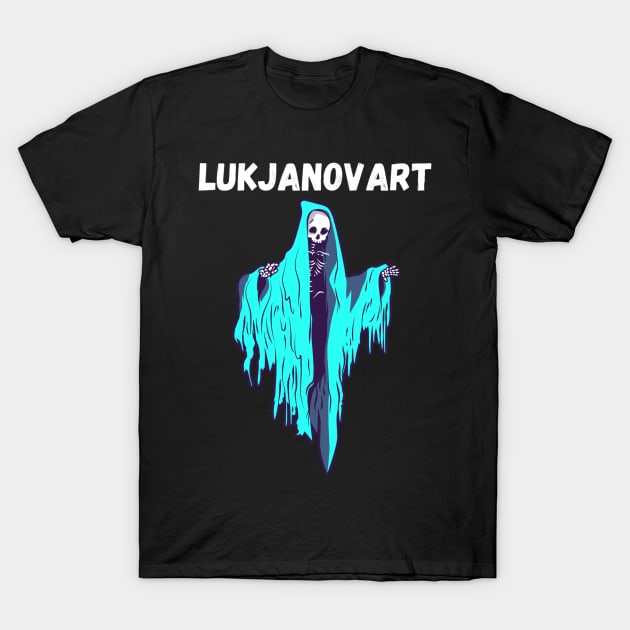 LukjanovArt Death Fan Art Merch T-Shirt by LukjanovArt